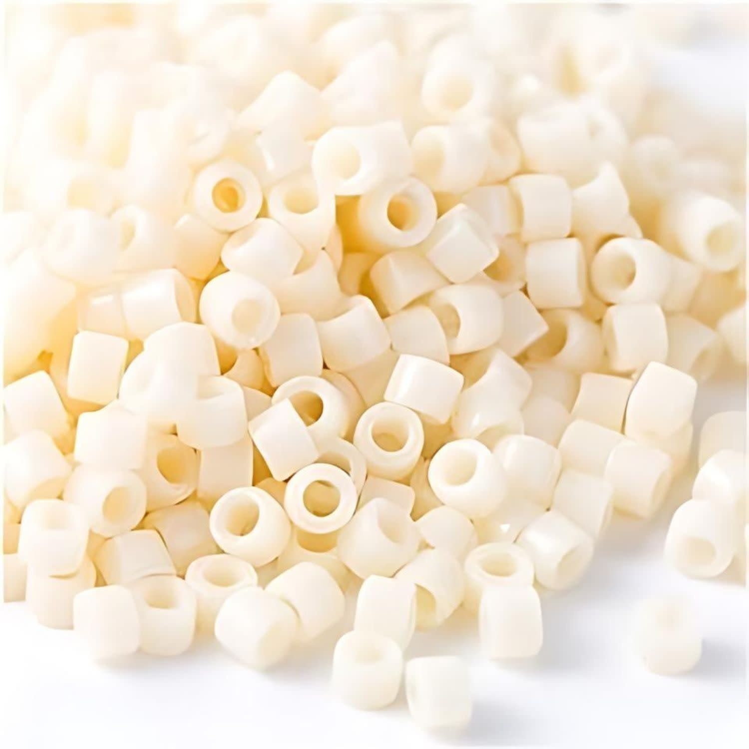 #11 Delica Seed Beads, Opaque Ivory Cream, DB732-TB, Approx 1440 Beads, 1 two inch tube, 7.2 grams