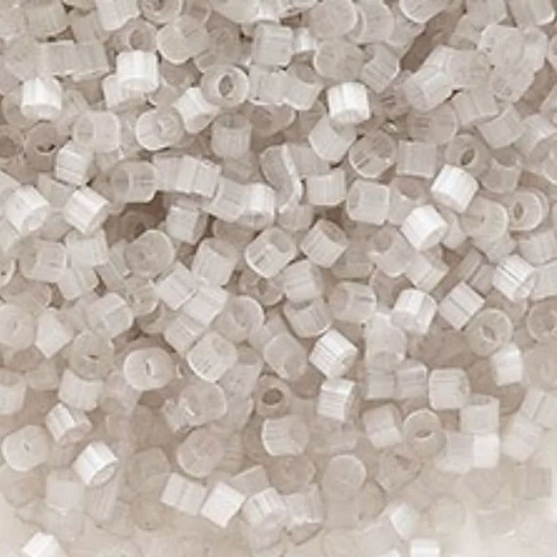 #11 Delica Seed Beads, Satin Silk Light Taupe, DB822-TB, Approx 1440 Beads, 1 two inch tube, 7.2 grams