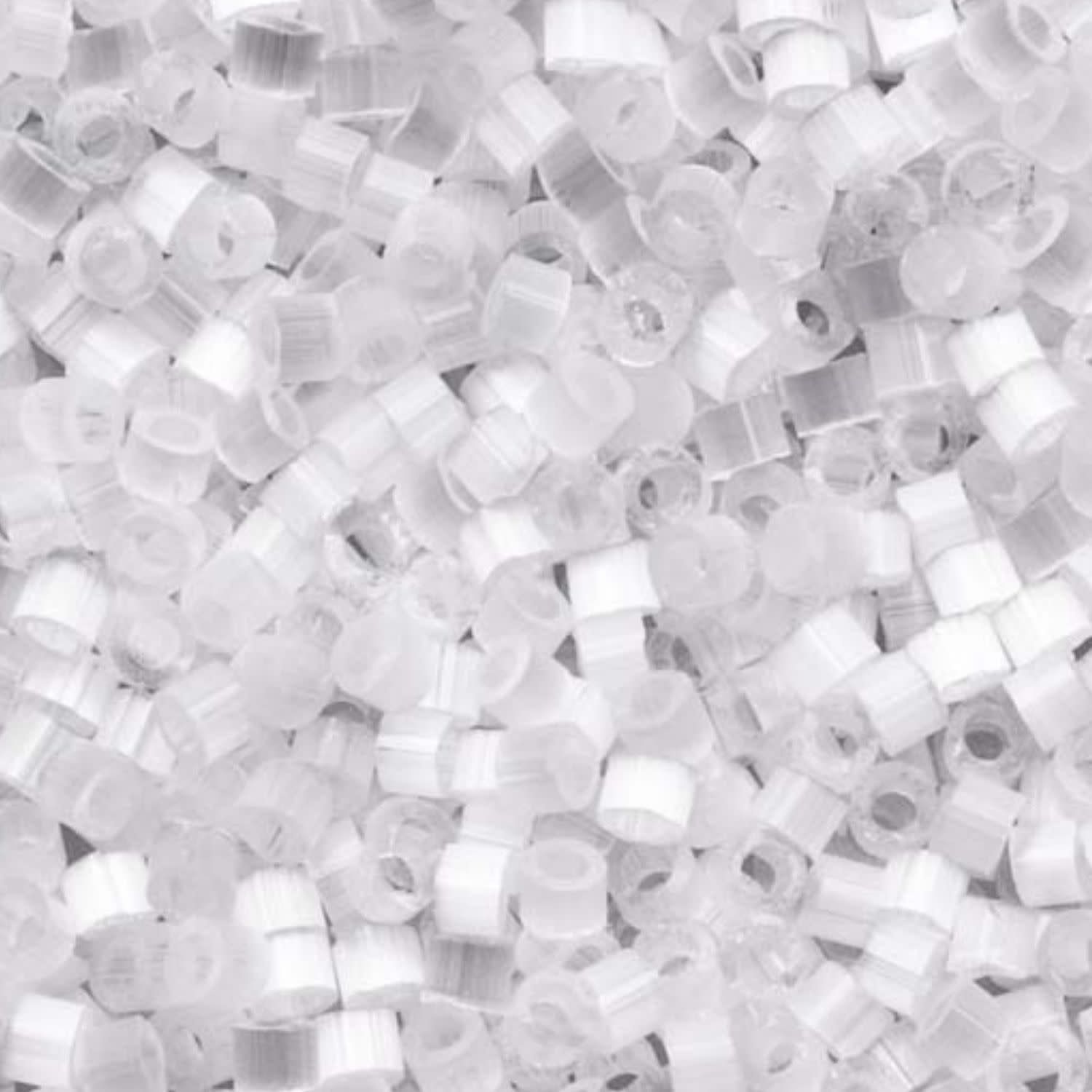#11 Delica Seed Beads, Satin Crystal Silk White, DB635-TB, Approx 1440 Beads, 1 two inch tube, 7.2 grams
