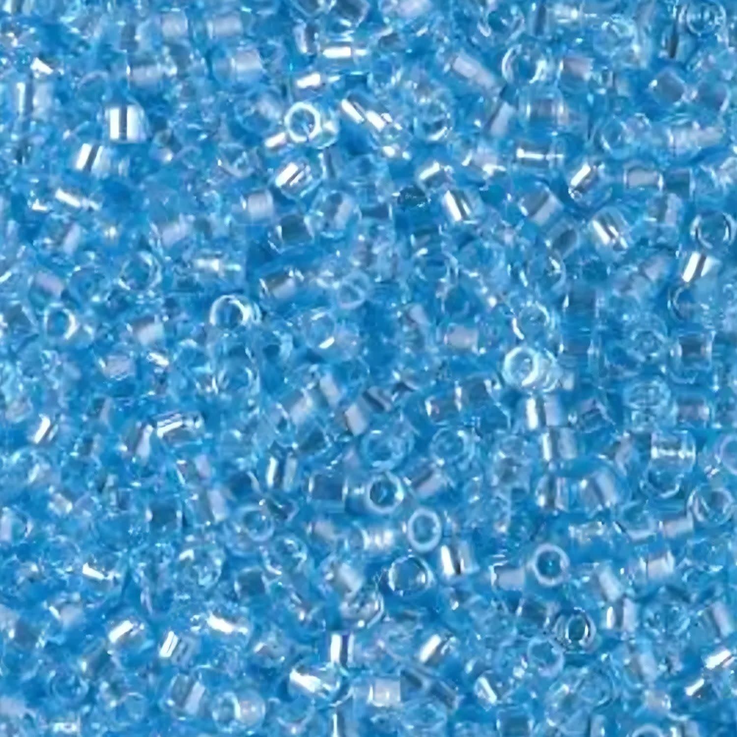 #11 Delica Seed Beads, Transparent Luster Sky Blue, DB1890-TB, Approx 1440 Beads, 1 two inch tube, 7.2 grams