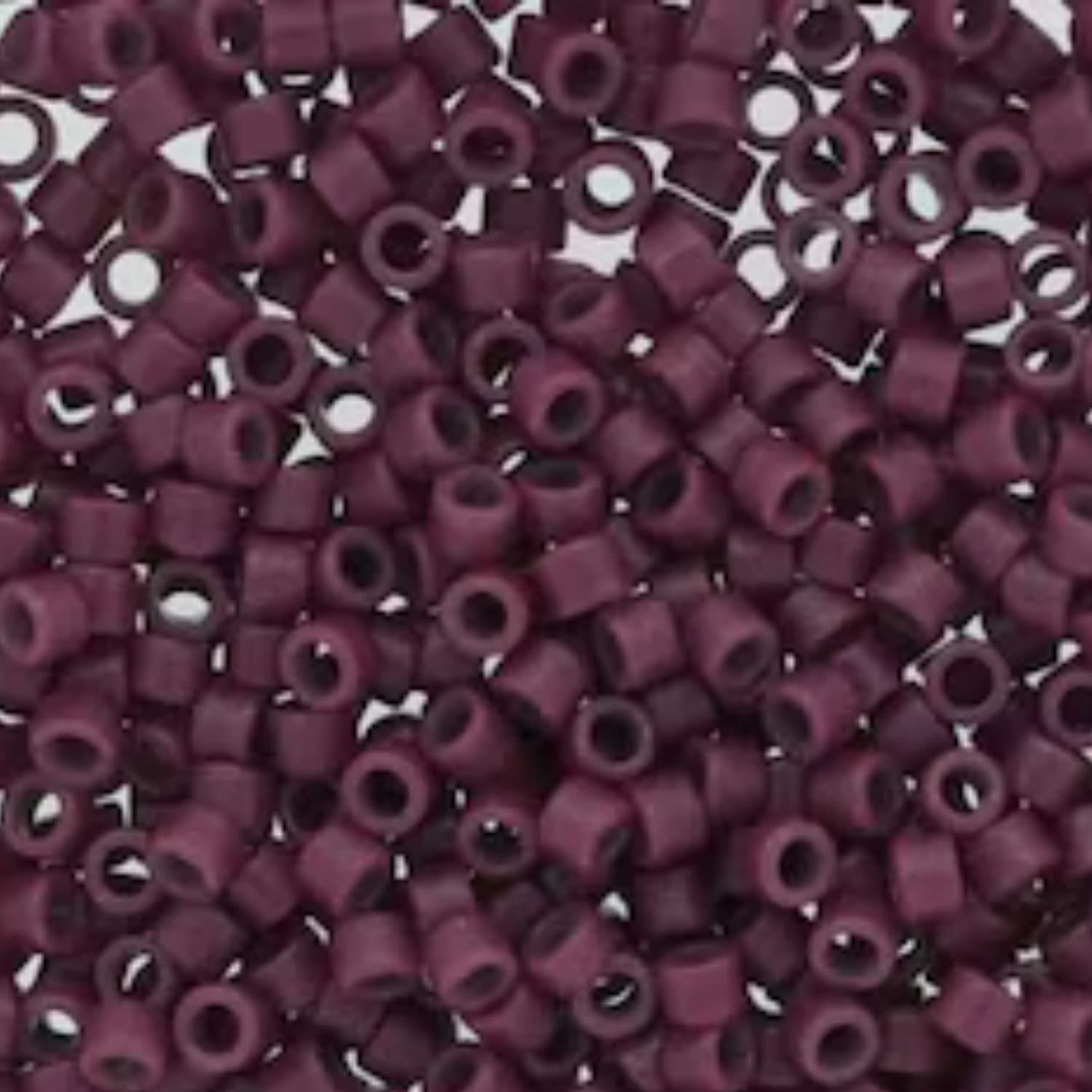 #11 Delica Seed Beads, Duracoat Opaque Grape Purple, DB2355-TB, Approx 1440 Beads, 1 two inch tube, 7.2 grams