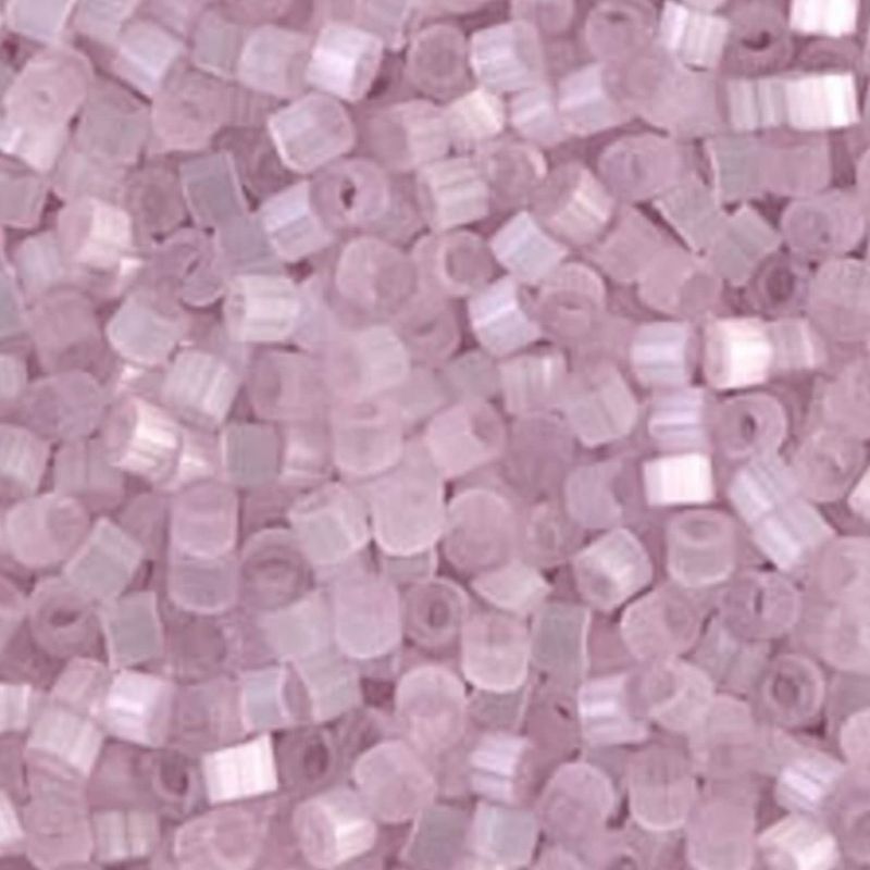 #11 Delica Seed Beads, Satin Silk Pink, DB833-TB, Approx 1440 Beads, 1 two inch tube, 7.2 grams