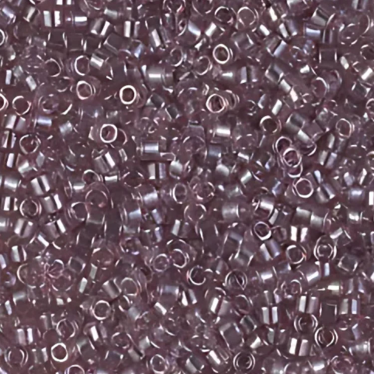 #11 Delica Seed Beads, Transparent Luster Smokey Amethyst, DB1893-TB, Approx 1440 Beads, 1 two inch tube, 7.2 grams