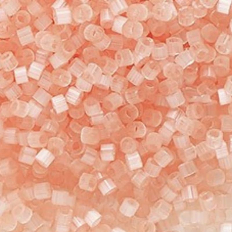#11 Delica Seed Beads, Satin Silk Salmon, DB825-TB, Approx 1440 Beads, 1 two inch tube, 7.2 grams