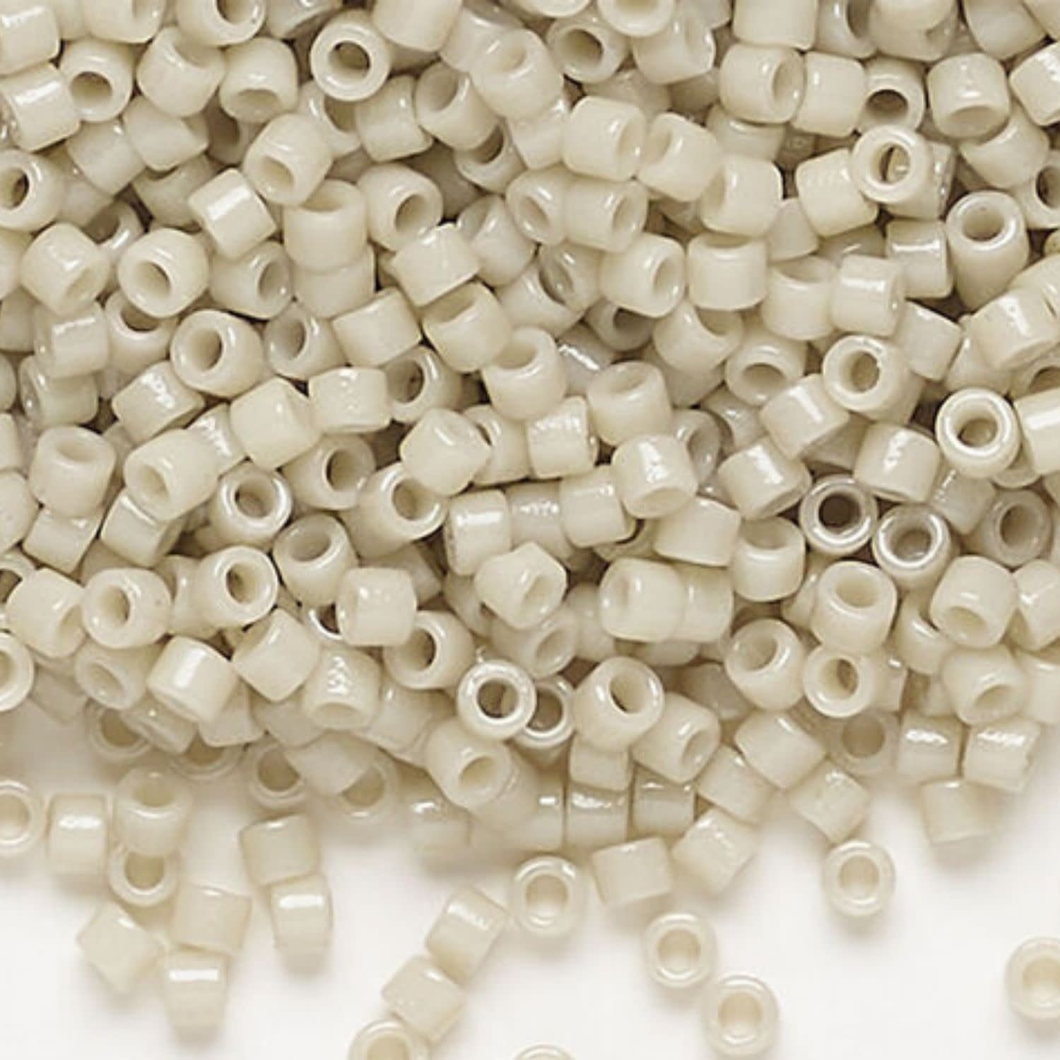 #11 Delica Seed Beads, Duracoat Opaque Off White, DB2362-TB, Approx 1440 Beads, 1 two inch tube, 7.2 grams
