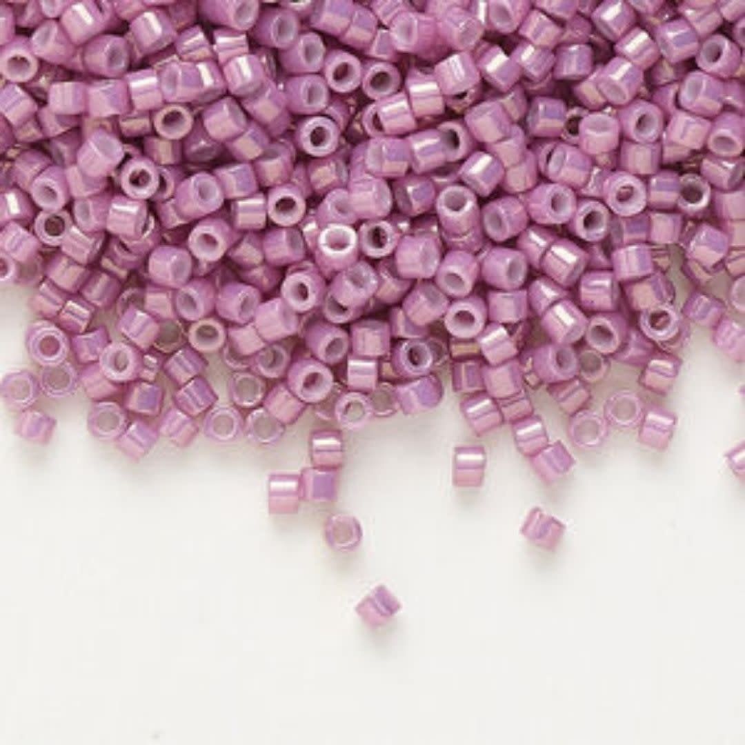 #11 Delica Seed Beads, Opaque Luster Pink Mauve, DB253-TB, Approx 1440 Beads, 1 two inch tube, 7.2 grams