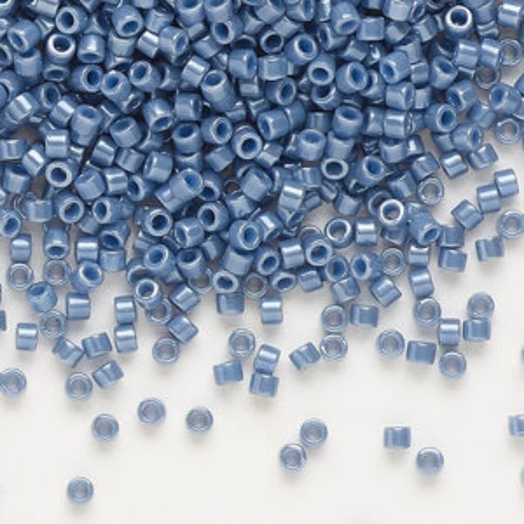 #11 Delica Seed Beads, Opaque Luster Blueberry, DB267-TB, Approx 1440 Beads, 1 two inch tube, 7.2 grams