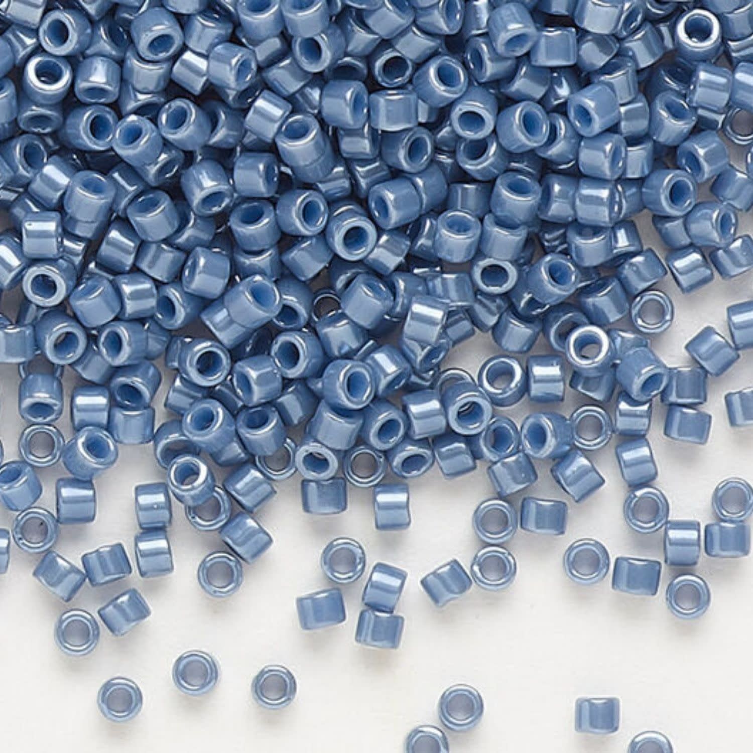 #11 Delica Seed Beads, Opaque Luster Blueberry, DB267-TB, Approx 1440 Beads, 1 two inch tube, 7.2 grams