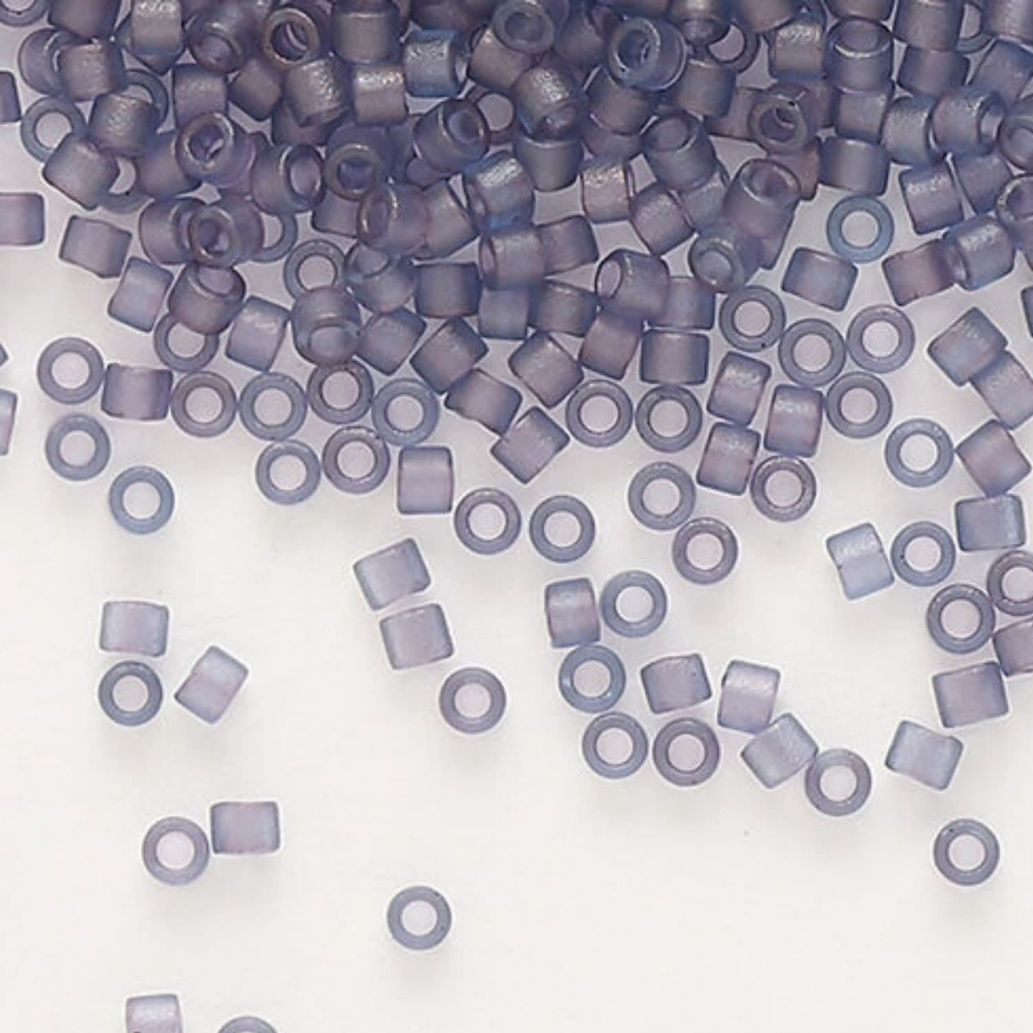 #11 Delica Seed Beads, Matte Transparent Lavender, DB386-TB, Approx 1440 Beads, 1 two inch tube, 7.2 grams