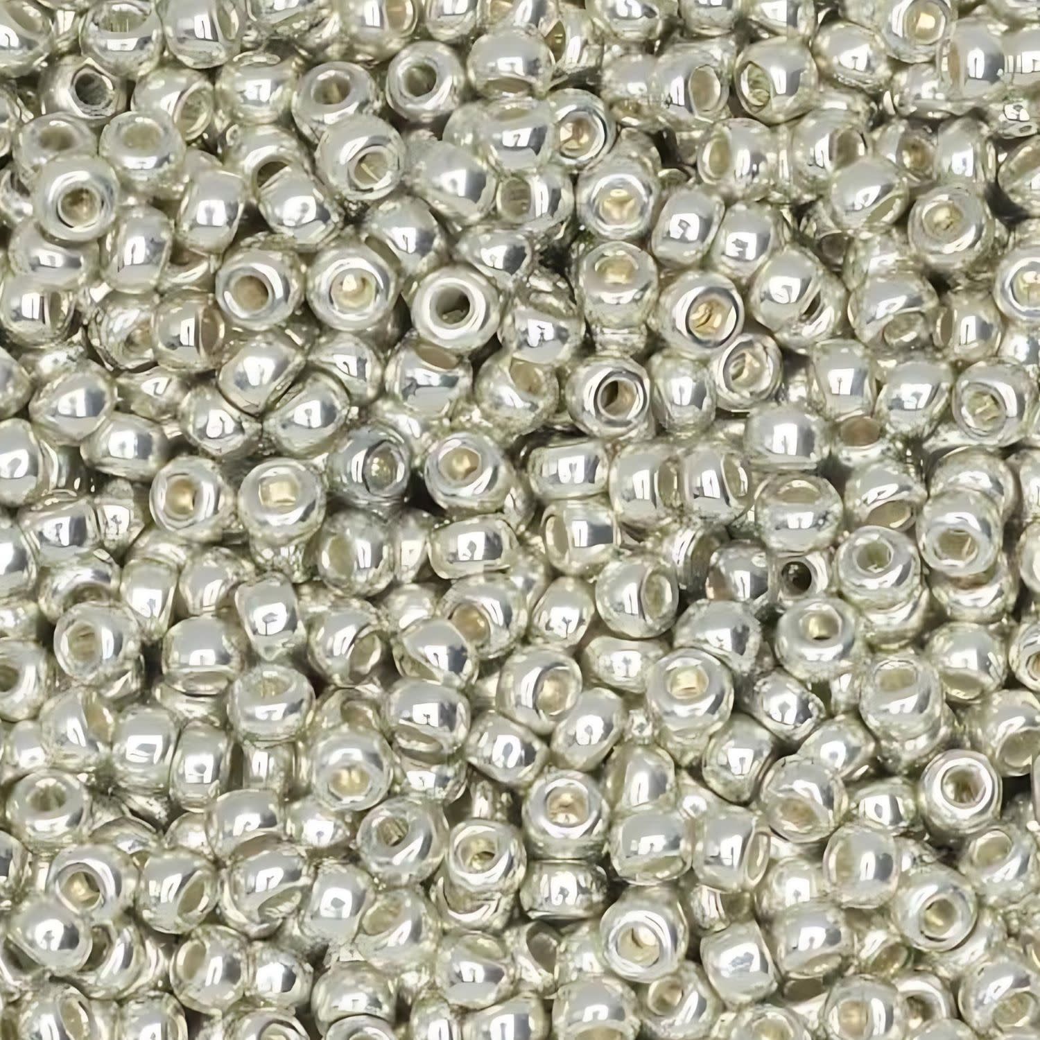 #11 Miyuki Seed Beads - Galvanized Silver, 11-91051-TB, Approx 24 Grams, 1 five inch tube