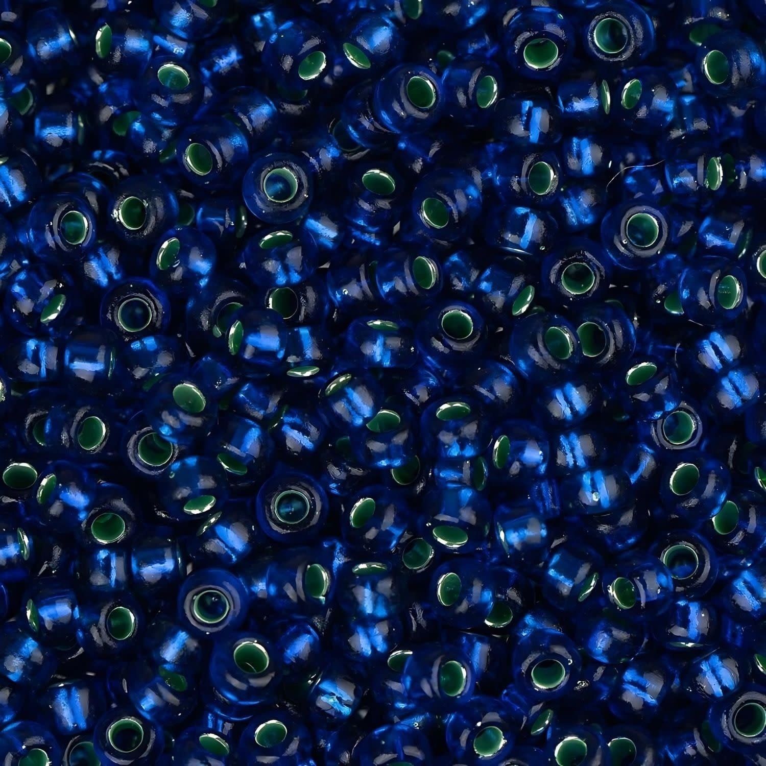 #11 Miyuki Seed Beads - Metallic Emerald Dark Sapphire, 11-91457-TB, Approx 24 Grams, 1 five inch tube