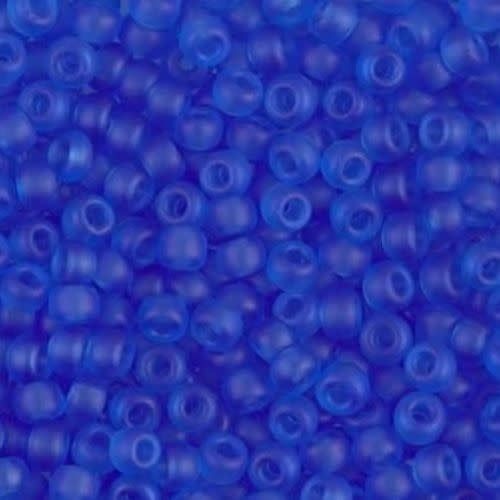 #8 Miyuki Seed Beads - Matte Transparent Capri Blue, 8-9149F-TB, Approx 858 Beads/22 Grams, 1 five inch tube