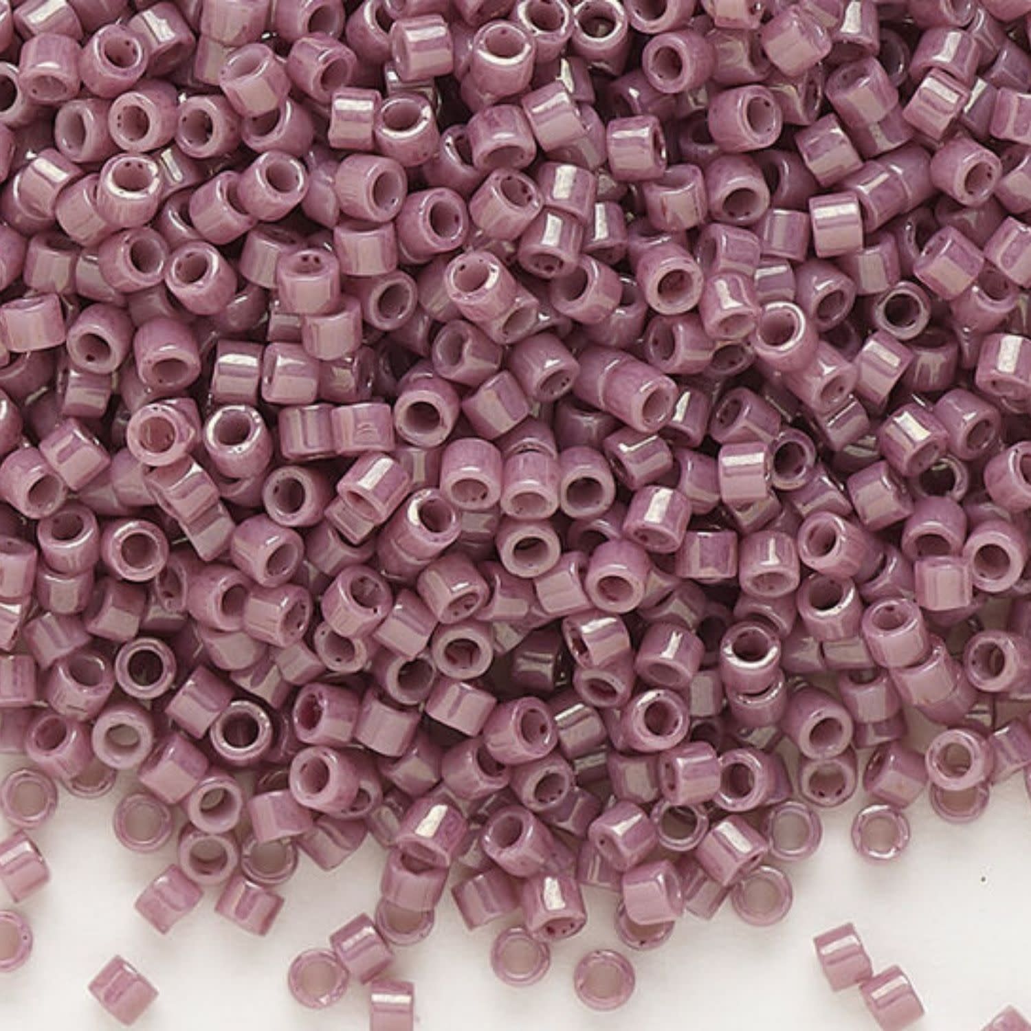 #11 Delica Seed Beads, Opaque Luster Mauve, DB265-TB, Approx 1440 Beads, 1 two inch tube, 7.2 grams