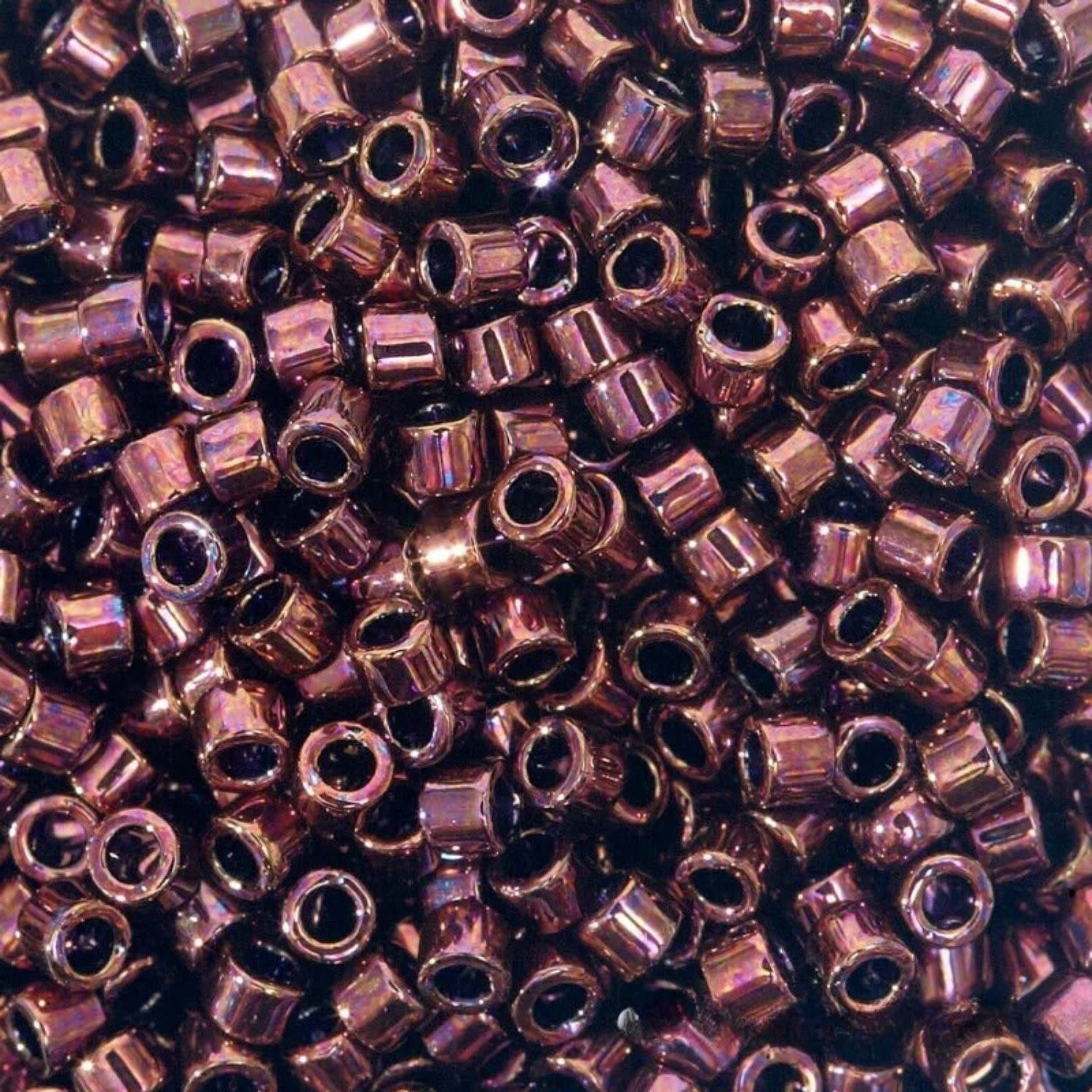 #11 Delica Seed Beads, Metallic Rasberry Red, DB012-TB, Approx 1440 Beads, 1 two inch tube, 7.2 grams