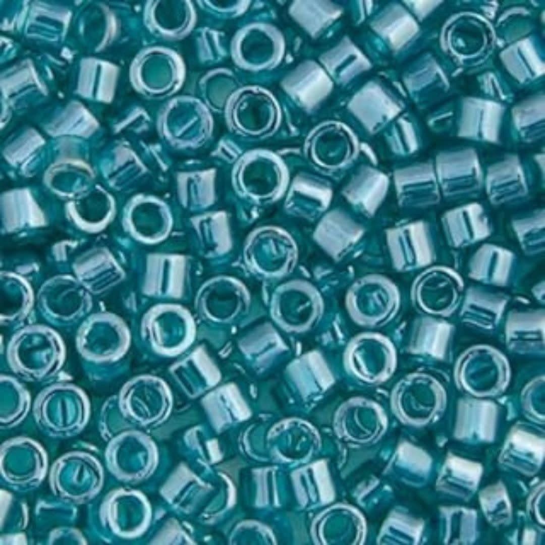 #11 Delica Seed Beads, Caribbean Teal Transparent Luster, DB1228-TB, Approx 1440 Beads, 1 two inch tube, 7.2 grams