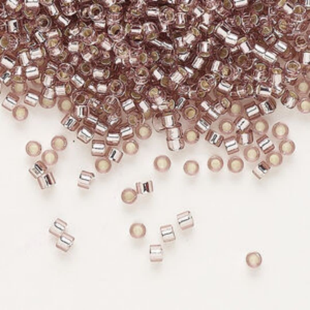 #11 Delica Seed Beads, Silver Lined Smoky Amethyst, DB146-TB, Approx 1440 Beads, 1 two inch tube, 7.2 grams