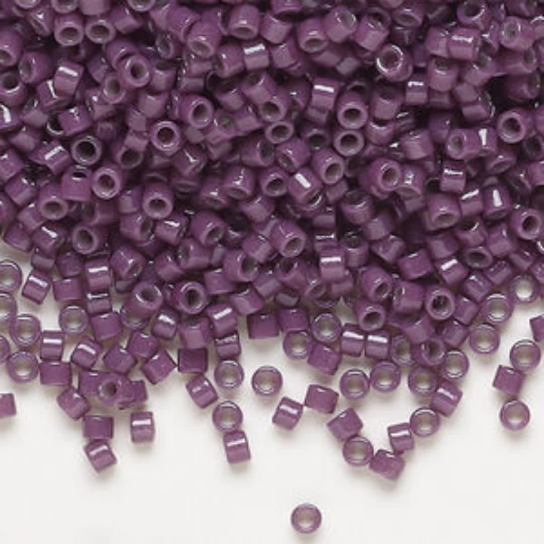 #11 Delica Seed Beads, Duracoat Opaque Dark Purple, DB2360-TB, Approx 1440 Beads, 1 two inch tube, 7.2 grams