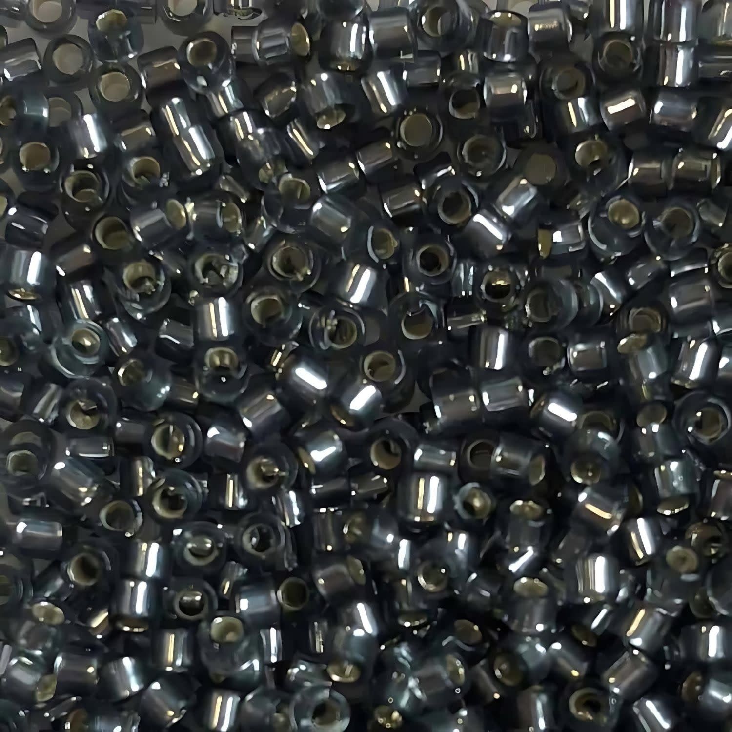 #11 Delica Seed Beads, Silver Lined Grey, DB048-TB, Approx 1440 Beads, 1 two inch tube, 7.2 grams