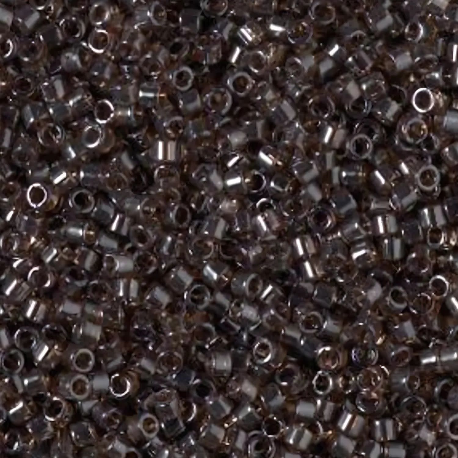 #11 Delica Seed Beads, Transparent Luster Sable Brown, DB1892-TB, Approx 1440 Beads, 1 two inch tube, 7.2 grams