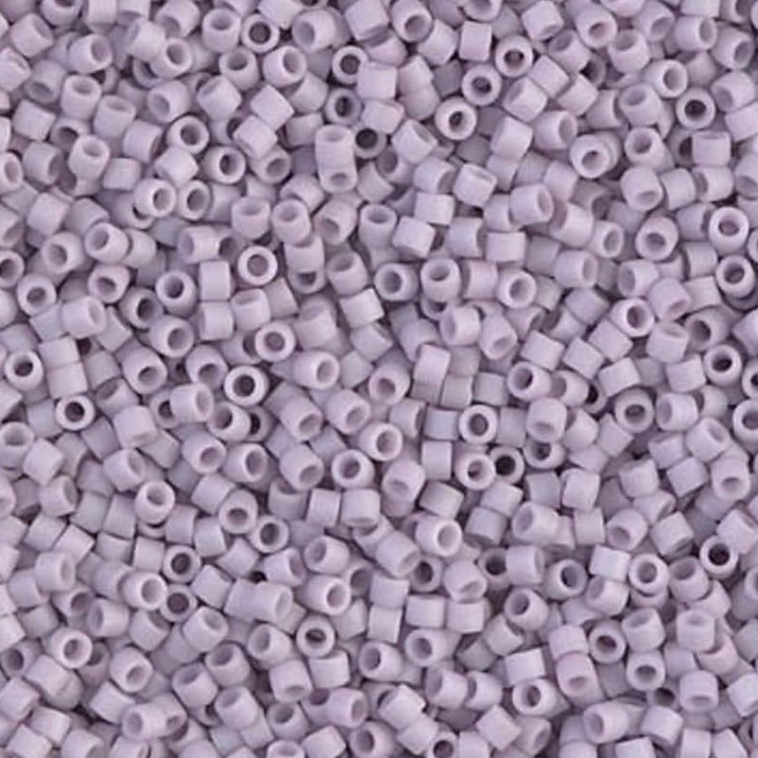 #11 Delica Seed Beads, Matte Opaque Lavender, DB356-TB, Approx 1440 Beads, 1 two inch tube, 7.2 grams