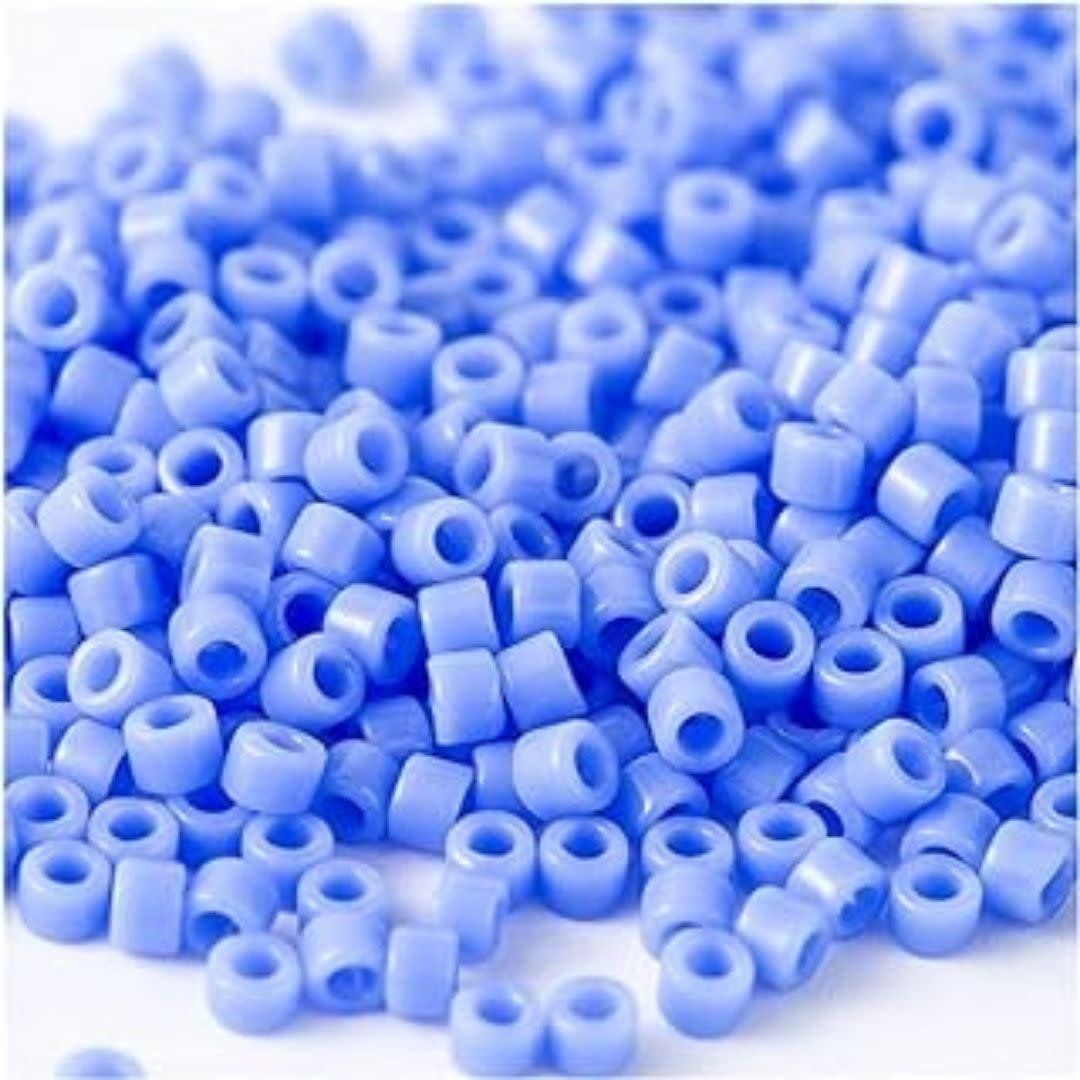 #11 Delica Seed Beads, Opaque Periwinkle Blue, DB730-TB, Approx 1440 Beads, 1 two inch tube, 7.2 grams