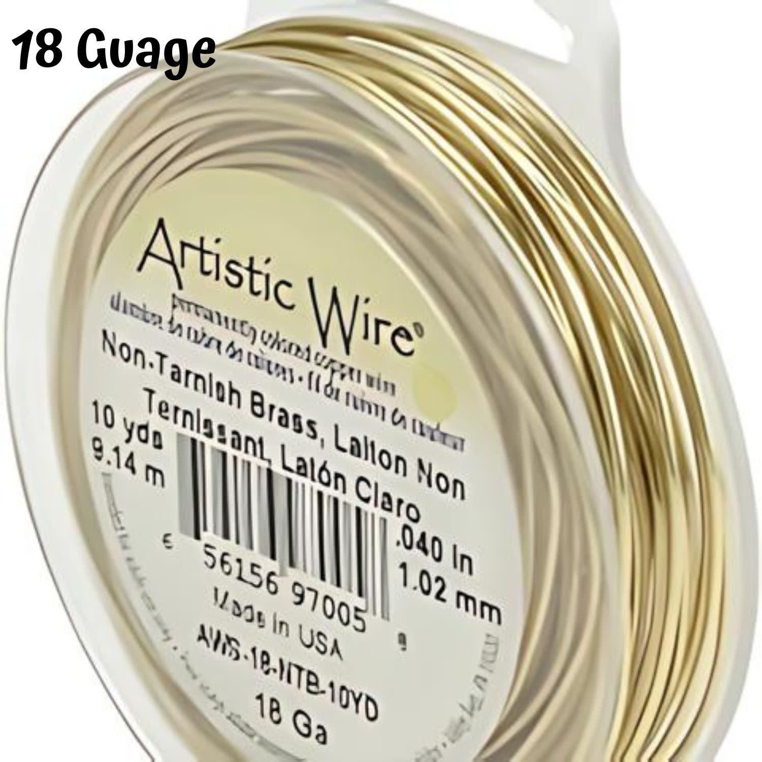18 Gauge Tarnish Resistant, Brass  Copper Wire, 30ft/10yds