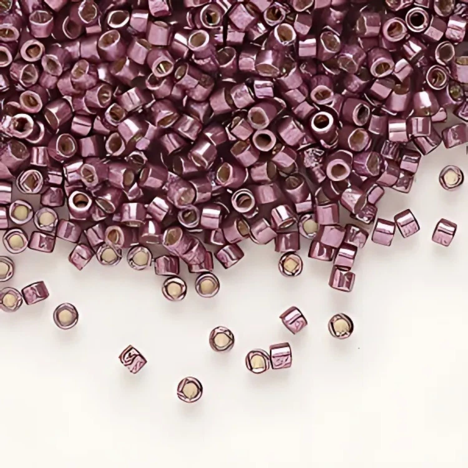 #11 Delica Seed Beads, Duracoat Galvanized Eggplant, DB1850-TB, Approx 1440 Beads, 1 two inch tube, 7.2 grams