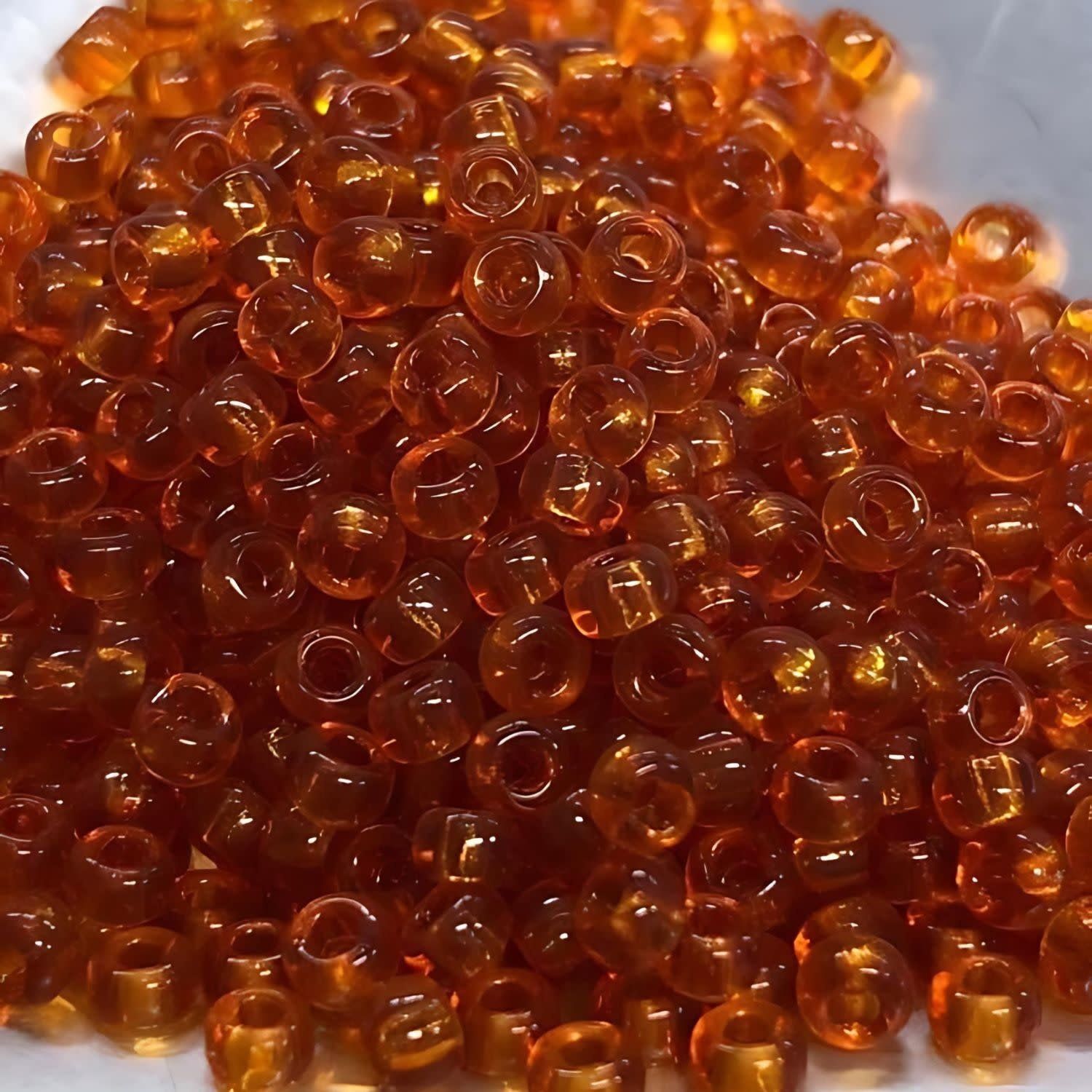 #8 Miyuki Seed Beads - Transparent Topaz Gold, 8-9133-TB, Approx 858 Beads/22 Grams, 1 five inch tube