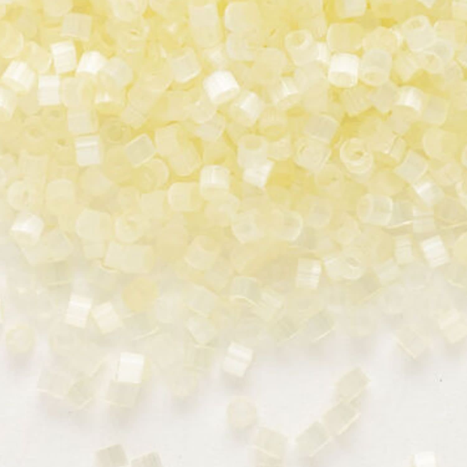 #11 Delica Seed Beads, Satin Silk Light Yellow, DB823-TB, Approx 1440 Beads, 1 two inch tube, 7.2 grams
