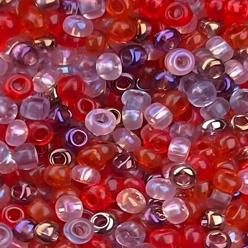 #8 Miyuki Seed Beads - Mix Melon Berry, 8-9MIX10-TB, Approx 858 Beads/22 Grams, 1 five inch tube