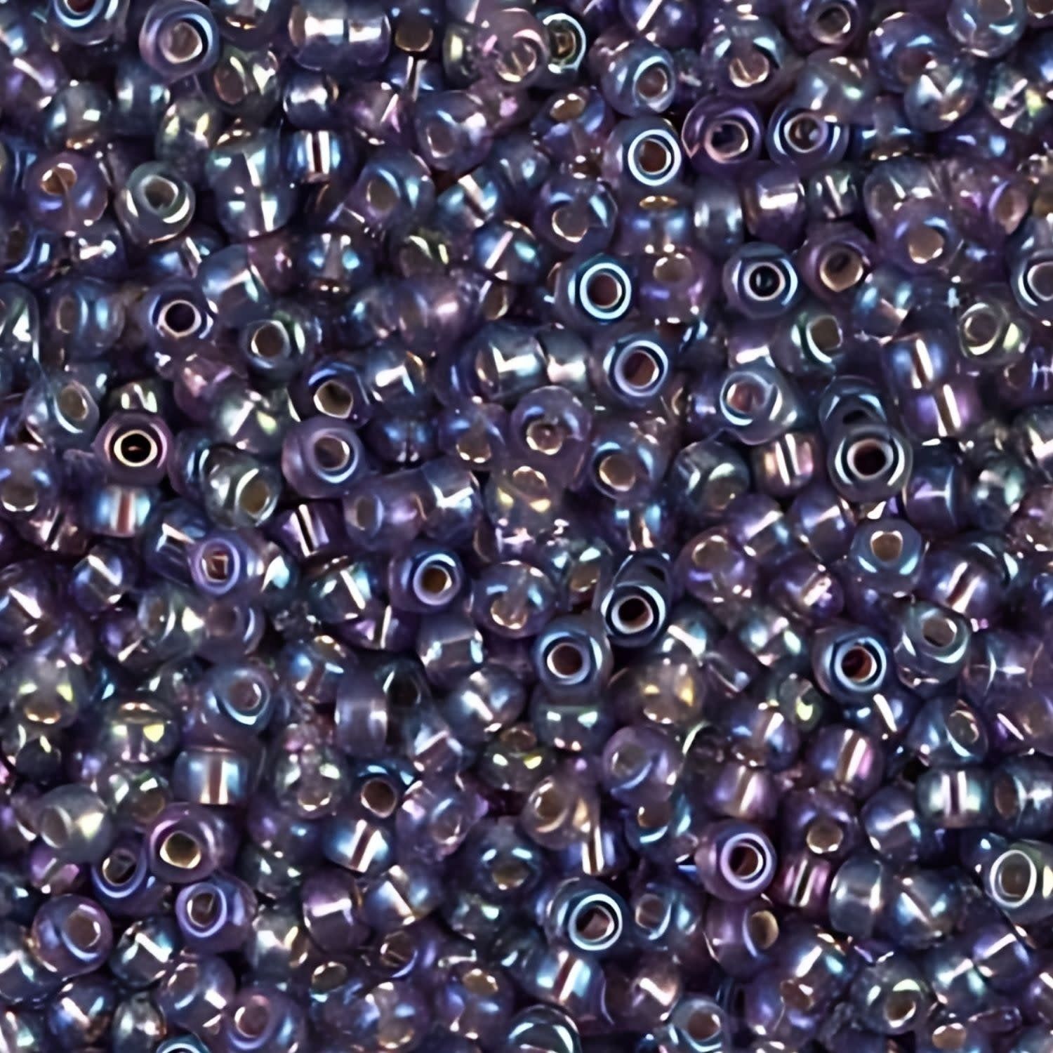 #6 Miyuki Seed Beads - Silver Lined Amethyst  Rainbow/AB, 6-91024-TB, Approx 240 Beads, 1 five inch tube, 20 grams