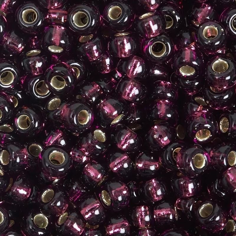 #6 Miyuki Seed Beads - Silver Lined Amethyst, 6-9153S-TB, Approx 240 Beads, 1 five inch tube, 20 grams