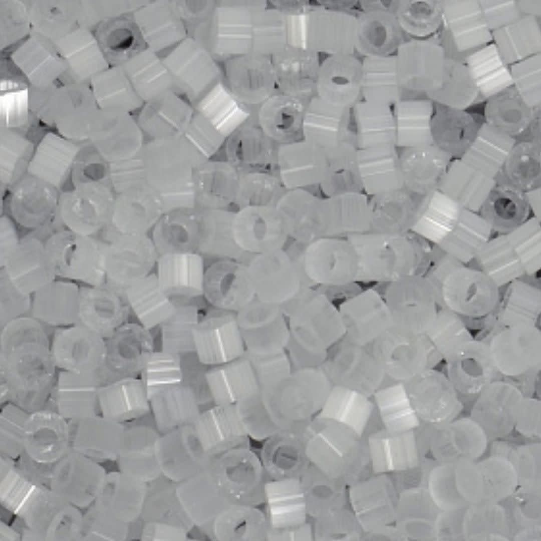 #11 Delica Seed Beads, Satin Pale Grey Silk, DB676-TB, Approx 1440 Beads, 1 two inch tube, 7.2 grams