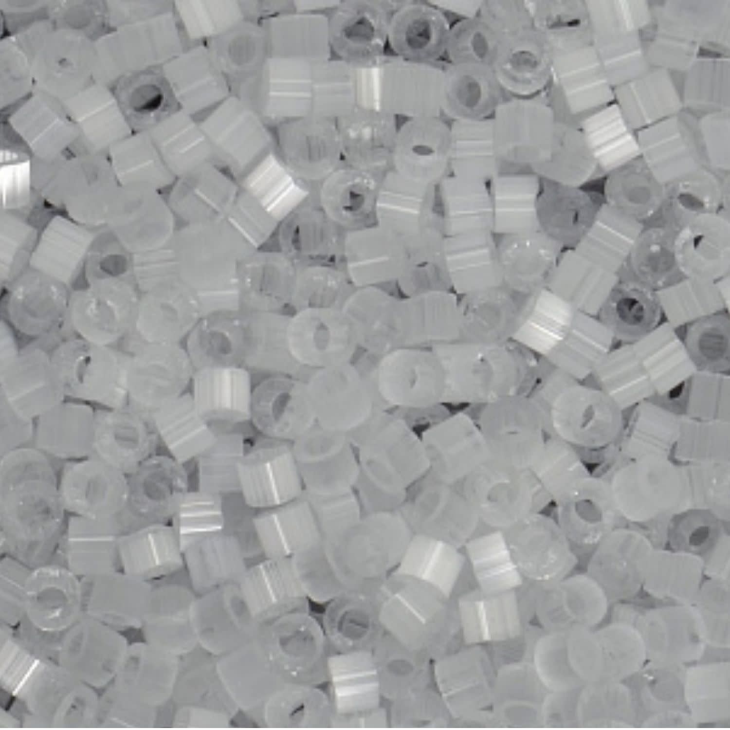 #11 Delica Seed Beads, Satin Pale Grey Silk, DB676-TB, Approx 1440 Beads, 1 two inch tube, 7.2 grams