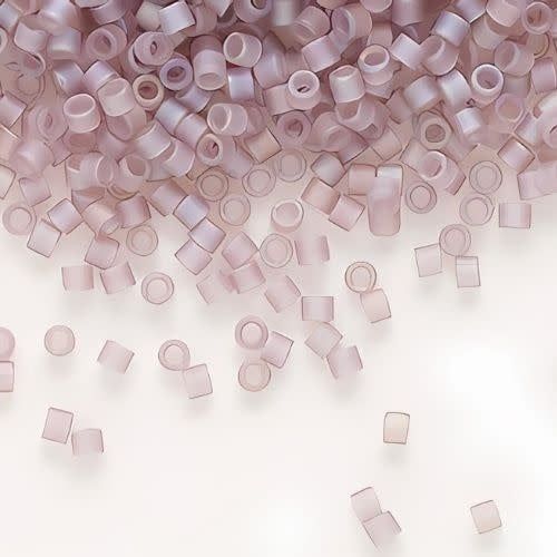 #11 Delica Seed Beads, Matte Transparent Smoky Amethyst Ab/Rainbow, DB857-TB, Approx 1440 Beads, 1 two inch tube, 7.2 grams