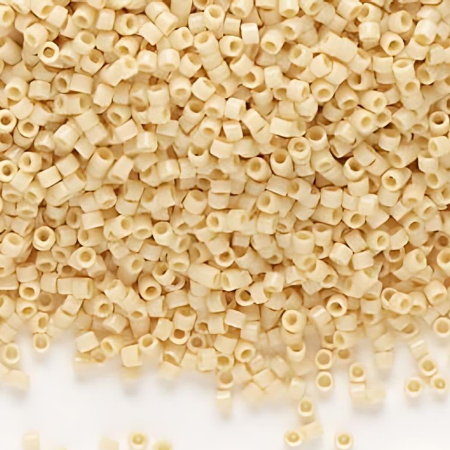 #11 Delica Seed Beads, Opaque Pear Cream, DB1131-TB, Approx 1440 Beads, 1 two inch tube, 7.2 grams