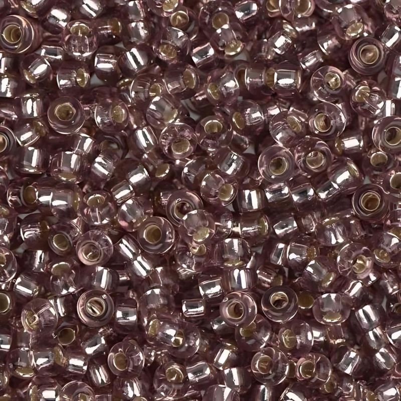 #11 Miyuki Seed Beads - Silver Lined Smoky Amethyst Ab, 11-91012-TB, Approx 24 Grams, 1 five inch tube