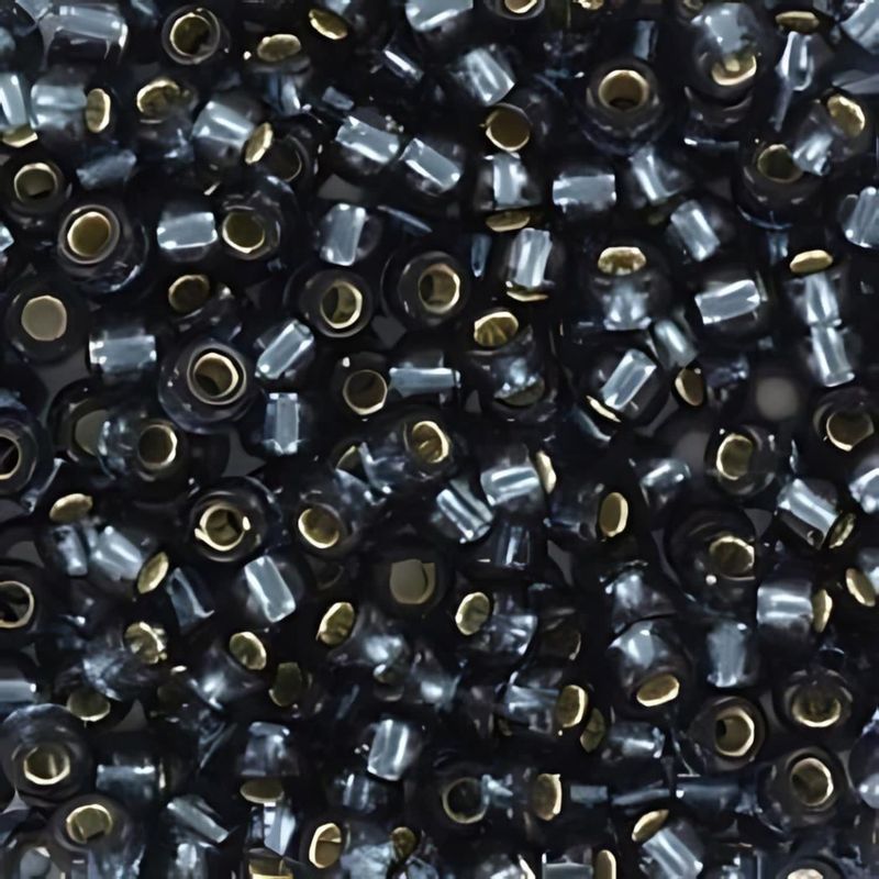 #8 Miyuki Rocailles Seed Beads - Silver Lined Montana Blue, Approx 440 Beads, 10 Grams/0.35oz
