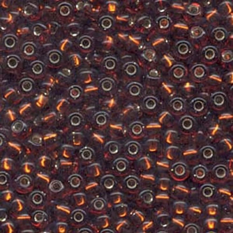 #6 Miyuki Seed Beads - Silver Lined Light Brown, 6-9134S-TB, Approx 240 Beads, 1 five inch tube, 20 grams