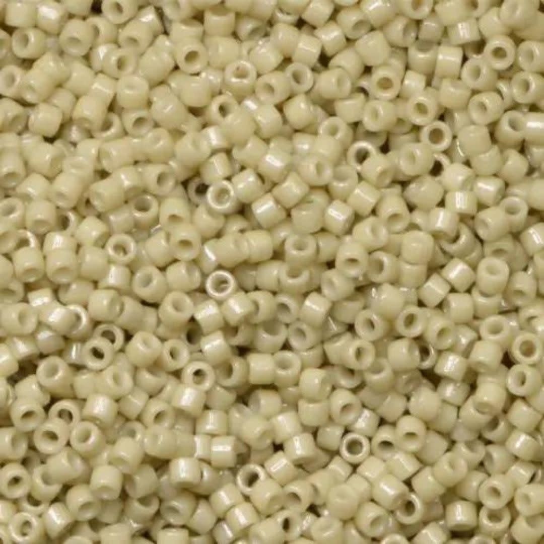 #11 Delica Seed Beads, Duracoat Opaque Antique White, DB2363-TB, Approx 1440 Beads, 1 two inch tube, 7.2 grams