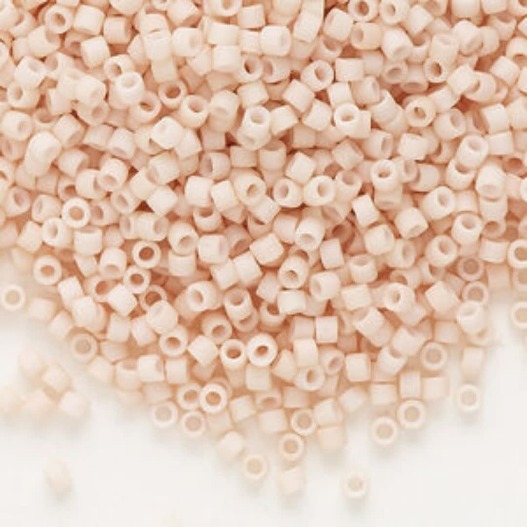 #11 Delica Seed Beads, Matte Opaque Light Rose, DB354-TB, Approx 1440 Beads, 1 two inch tube, 7.2 grams