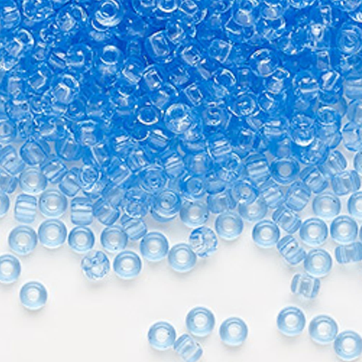 #8 Miyuki Seed Beads - Transparent Cornflower Blue, 8-9159L-TB, Approx 858 Beads/22 Grams, 1 five inch tube