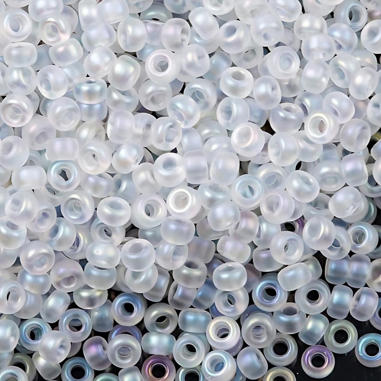#11 Miyuki Seed Beads - Semi Matte Crystal Ab, 11-9131Sfr-TB, Approx 24 Grams, 1 five inch tube