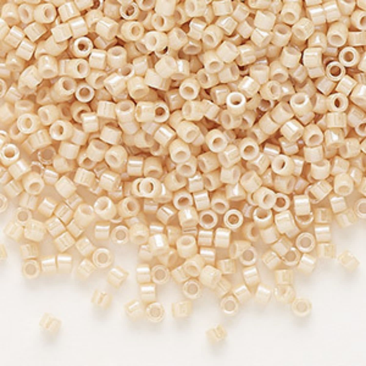 #11 Delica Seed Beads, Ceylon Beige, DB205-TB, Approx 1440 Beads, 1 two inch tube, 7.2 grams