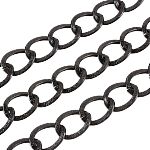 Black Aluminum, Curb Chain, 20x15.5x1.5mm, 6 Feet, 92gms/3.25oz