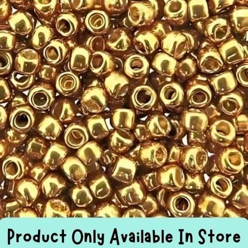 #8 Toho Seed Beads, Galvanized Old Gold, Permanent Finish, 19 Grams