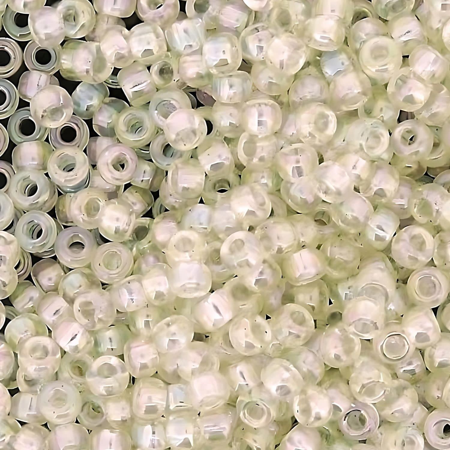 #8 Miyuki Seed Beads - Luster Crystal Ivory Gold, 8-92442-TB, Approx 858 Beads/22 Grams, 1 five inch tube