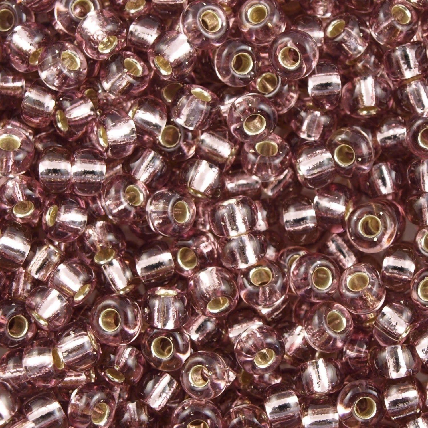 #6 Miyuki Seed Beads - Silver Lined Smoky Amethyst, 6-9142S-TB, Approx 240 Beads, 1 five inch tube, 20 grams