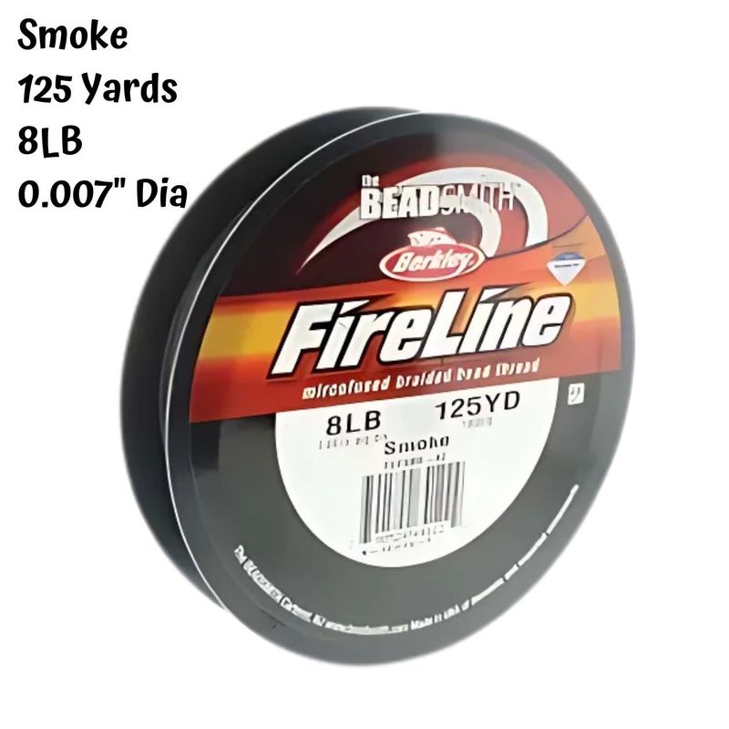 8Lb Fireline, Smoke Grey, 125 Yards, 0.007&quot;/0.17mm, 56gms/2oz