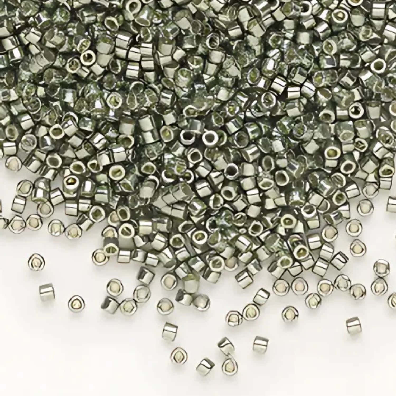 #11 Delica Seed Beads, Duracoat Galvanized Sea Green, DB1845-TB, Approx 1440 Beads, 1 two inch tube, 7.2 grams